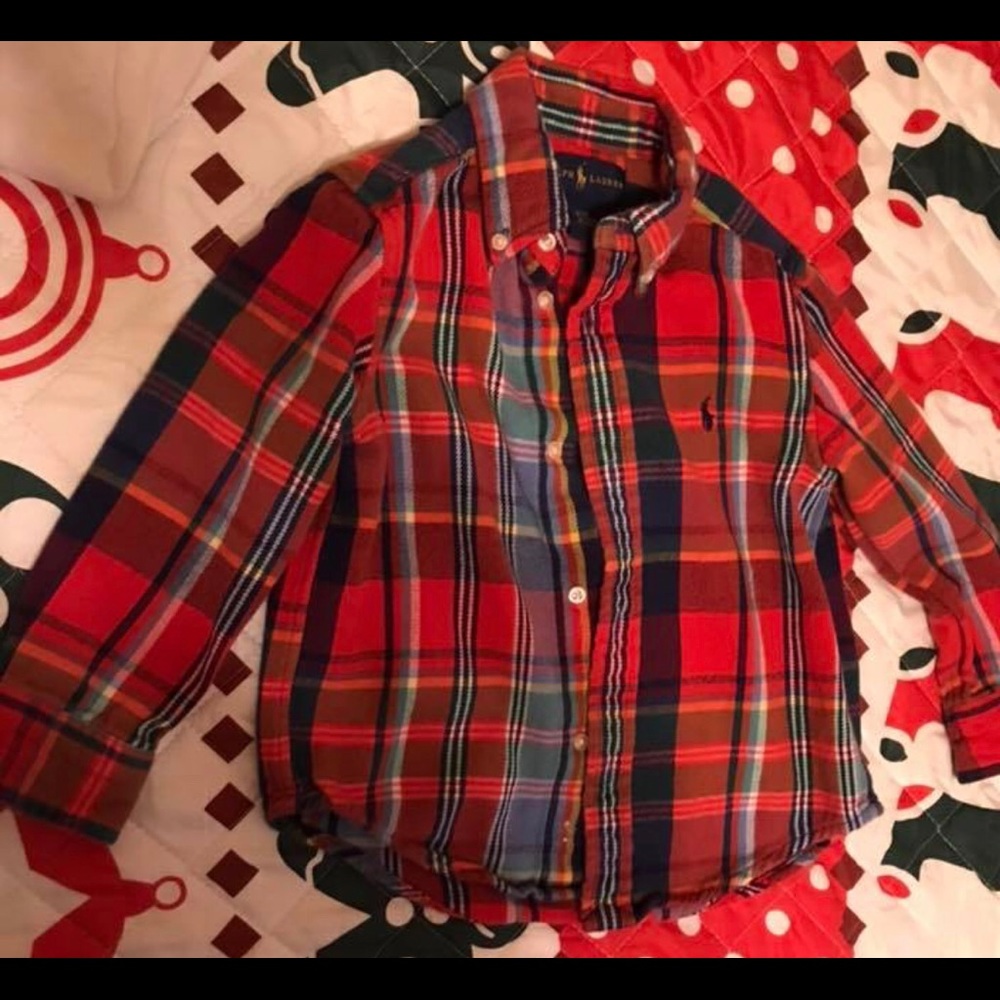 RL Polo Toddlers Button Up. Flannel